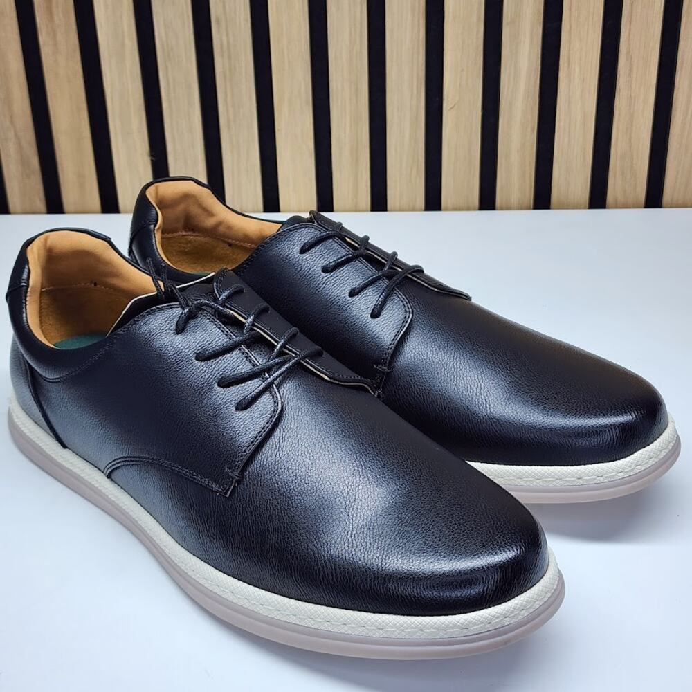 NEW - Vance Co. Brodrick Men’s Black Dress Shoes Lace Up Comfort - Size 13